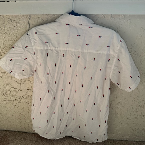 🦋 Shouthouse Collared Firecracker Popsicle Collared Button Up Summer Shirt - Picture 2 of 6